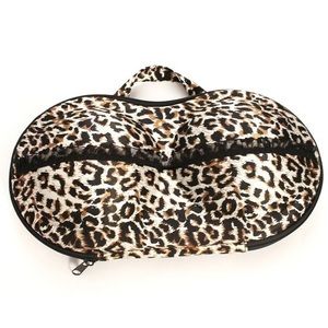 Leopard Print Bra Travel Storage Case
